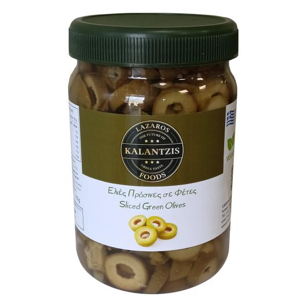 Lazaros Kalantzis Foods - Sliced Green Olives PET 360g