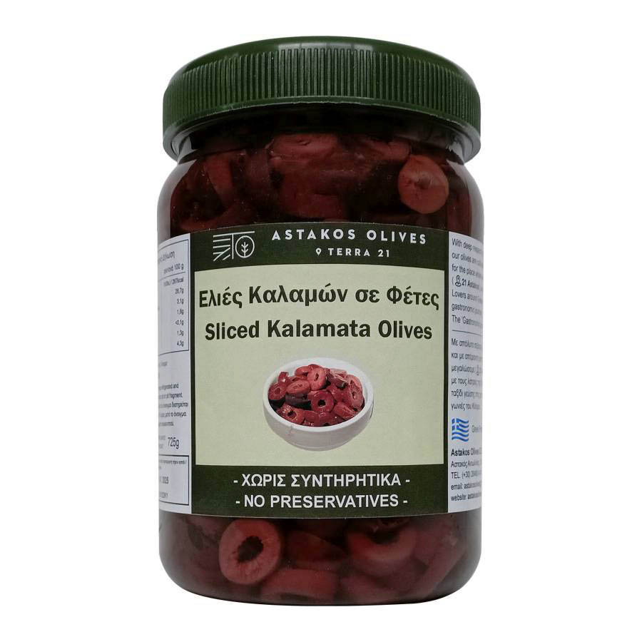 Sliced Kalamata Olives PET 760g