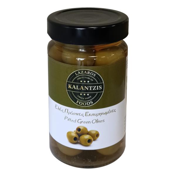 Lazaros Kalantzis Foods - Pitted Green Olives Glass 130g