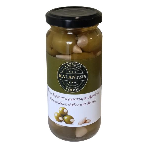 Lazaros Kalantzis Foods - Green Olives Stuffed Almond 120g