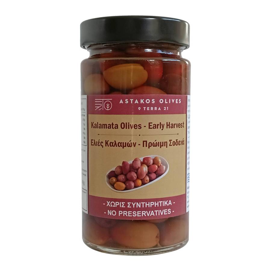Kalamata Olives Early Harvest Glass 343g