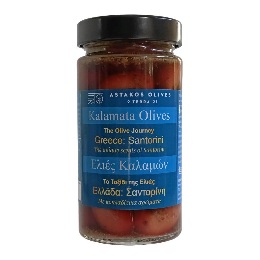 Kalamata Olives - Santorini Glass 363g