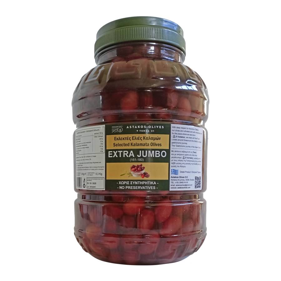 Selected Kalamata Olives Extra Jumbo PET 5,3kg