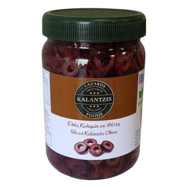 Lazaros Kalantzis Foods - Sliced Kalamata Olives PET 360g