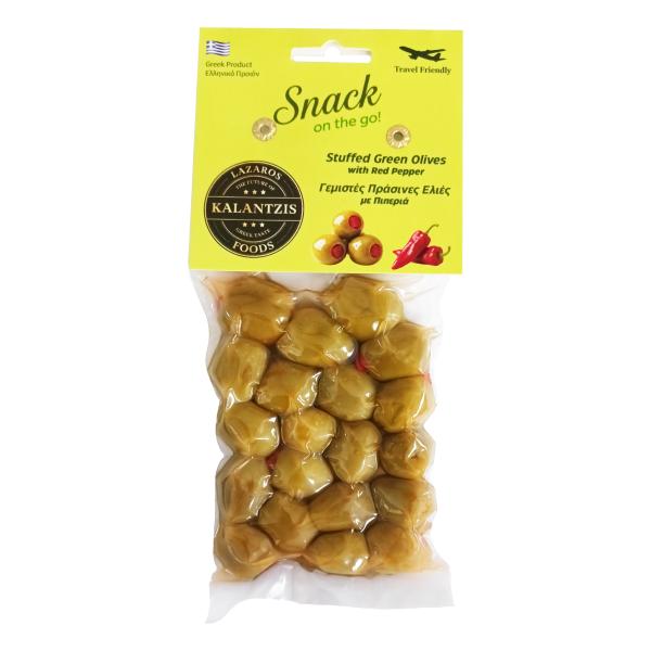 Lazaros Kalantzis Foods - Green Olives Snack Pepper - 130g